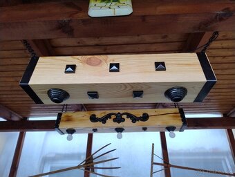 Lustre drevený hranol - 5