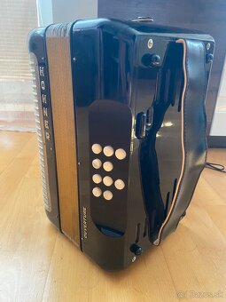 Heligonka Hohner Ouverture IV CF 4hlas + Remene + Kufor - 5