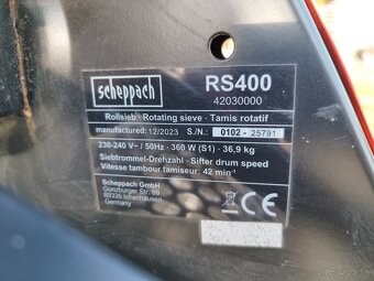 Scheppach RS400 – rotačný preosievač zeminy / kompostu - 5