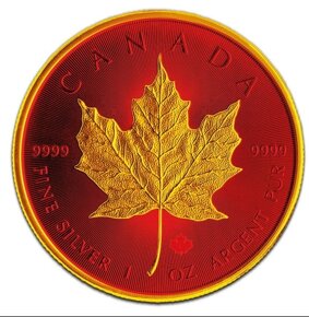 Investicne striebro mince minca Maple Leaf 100 ks svet - 5