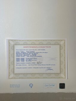 Andy Warhol "Margrethe II" Limitovaná edícia_Certifikát - 5