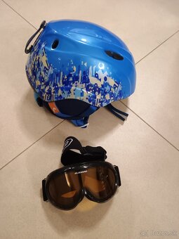 Predám detskú lyžiarskú prilbu Head S/M, okuliare - 5