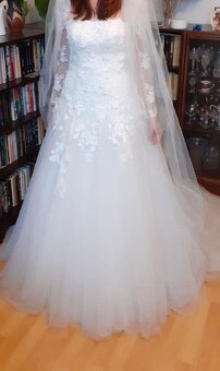 Svadobné šaty Pronovias S/M - 5
