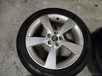 Hliníkové disky 5x100 + letné pneu 215/45r16 - 5