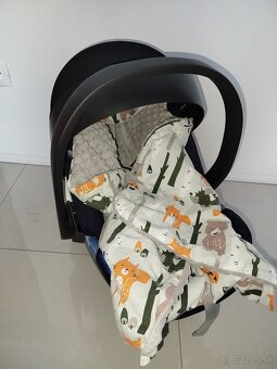 Vajičko Cybex aton 5 s isofixom + deka - 5