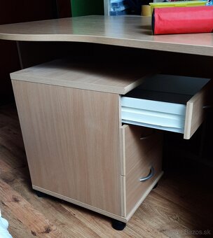 Písací stôl + šuflíkový kontajner - 5