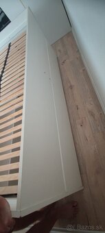 Posteľ biela rozkladacia so šuflikmi - 5