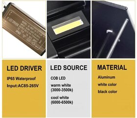 Polkruhová moderná lampa - 5