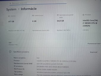 Dell Precision 7730 , Intel® Core™i7 ,64gb ram - 5