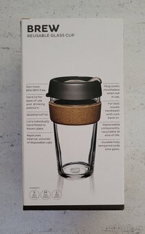 NOVÝ Hrnček KeepCup Brew Cork Black 454 ml L - 5