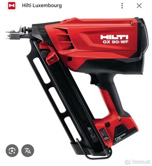 PLYNOM POHANANA KLINCOVAČKA GX 90-WF, Klincovačka HILTI - 5