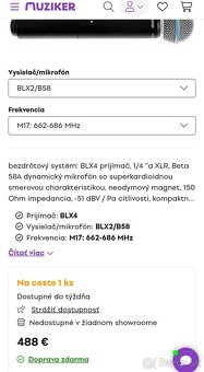 Bezdrôtovy mikrofón Shure Beta58 - 5