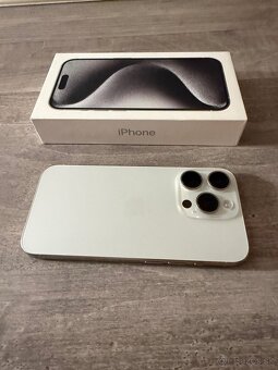 Iphone 15 Pro 512 GB biely ako nový bez škrabancov. - 5