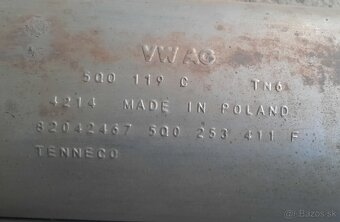 výfuk Octavia 3, Golf 7 - TDI - 5