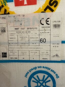 ISOVER EPS 150 60 mm 500x1000 mm - 40 m2 na predaj - 5