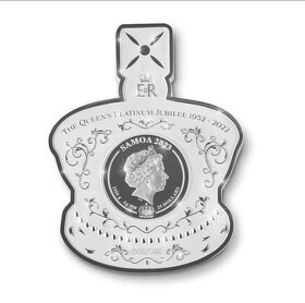 investičné striebro - mince - Imperial state crown Elizabeth - 5