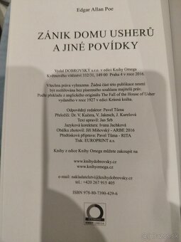 Knihy rôzne (Poe, Veselý, Mačingová a upírske poviedky) - 5