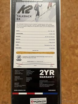 Damske skialpove lyze K2 Talkback 84/160 - 5