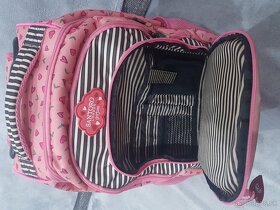 Ťahacia školská taška santoro ružová - 5