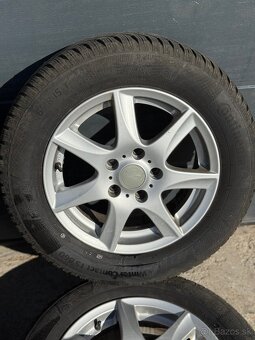Predám elektrony 5x112 R15 zimné pneu 195/65 continental - 5