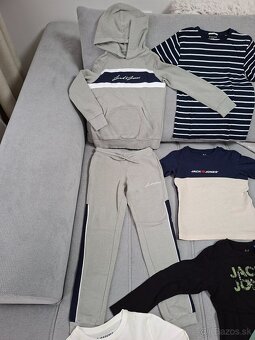 Balík oblečenia značka Jack&Jones + Tom tailor veľkosť 128 - 5
