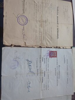 Dekrety a doklady Slovenský Štát plus ČSR - 5