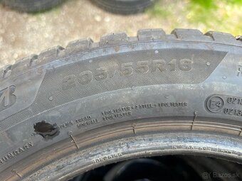Predám zánovné celoročne pneu 205/55 R16 Bridgestone - 5