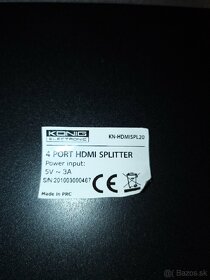 Predám HDMI rozbočovač KONIG KN-HDMISPL20 - 5