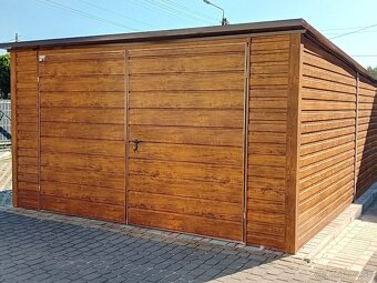 Plechová garáž 4x6 m - 5