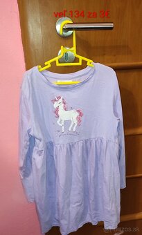 Šaty s dlhým rukávom veľ.134 - 5