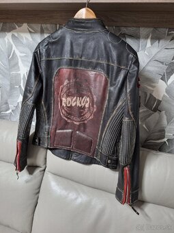 Kožená bunda zn. DIFFERENT veľ. XL - 5