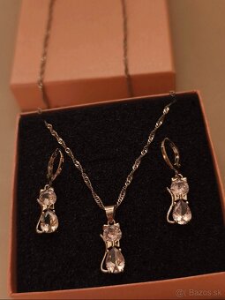 Šperková súprava zo striebra 925 s mačkami - 5