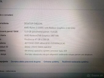 Notebook Acer Aspire 5 Ryzen 3 5300U/12GB/256SSD/FHD - 5