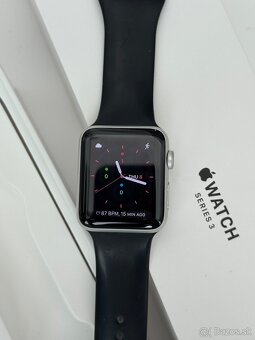 Apple watch 3, 42mm + krabica, náhradný remienok - 5