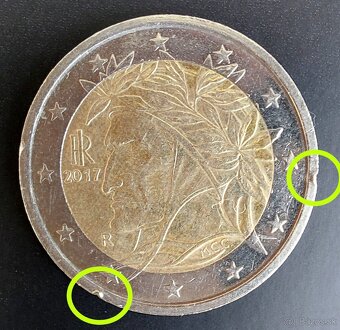euromince s chybami razby + rôzne 10 a 20 centové mince - 5