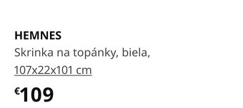 IKEA Hemnes skrinka na topánky - 5