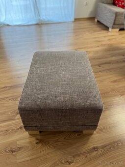 Sedacia súprava - gauč | ležadlo | taburetka | vankúše - 5