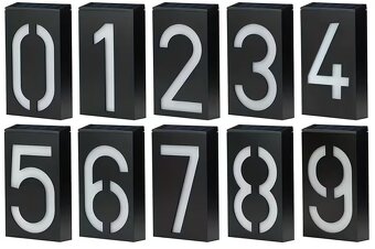 Solárne LED číslo domu - 5