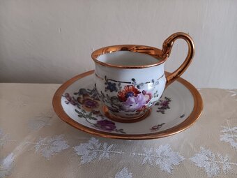 Míšeň, Meissen - malovaný porcelánový šálek - 5