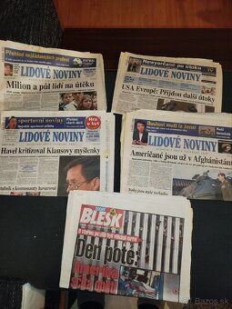 Utok na Ameriku,stare noviny - 5