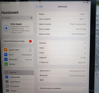 Apple iPad 8 gen. / 32GB Uložiště / 3GB RAM / LCD 10.2" - 5