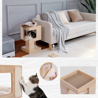 Viacúrovňový moderný nábytok pre domáce zvieratá - 5