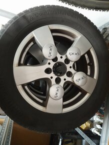 Liatinové Alu disky R16, zimné pneu Continental - 5