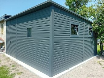 Plechová garáž 5x5m - 5