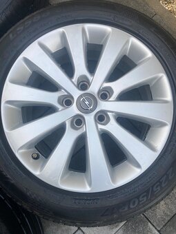 Disky opel astra j r17 roztec diskov 5x115 - 5
