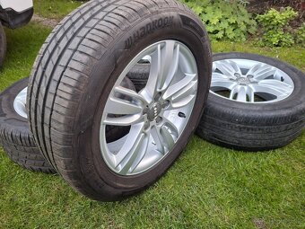 17" ALU 5x112 audi orig + letné 235/55 r17 - 5