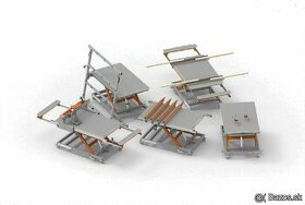 manipulačný vozík, nožnicový stôl, pracovný stôl - 5