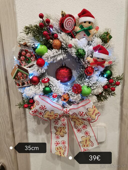 vianočný veniec na dvere 35cm - 5