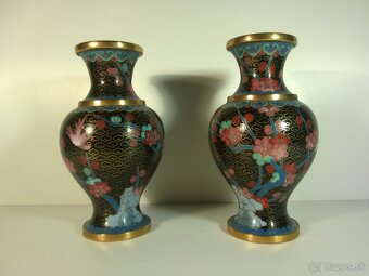 cloisonne krásny pár -vtáčik - 5