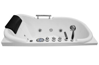 M-SPA - 1683 Pravá kúpeľňová vaňa s hydromasážou 140 x 87 x - 5